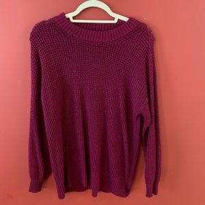 Burgundy Oversized Sweater from American Eagle